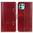 Custodia Portafoglio In Pelle Cover con Supporto M06L per Motorola Moto Edge 20 Lite 5G Rosso