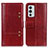 Custodia Portafoglio In Pelle Cover con Supporto M06L per OnePlus 9RT 5G Rosso