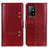 Custodia Portafoglio In Pelle Cover con Supporto M06L per Oppo A94 5G Rosso