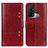 Custodia Portafoglio In Pelle Cover con Supporto M06L per Oppo Reno5 A Rosso