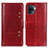 Custodia Portafoglio In Pelle Cover con Supporto M06L per Oppo Reno5 F Rosso