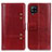 Custodia Portafoglio In Pelle Cover con Supporto M06L per Samsung Galaxy A22 4G Rosso