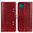 Custodia Portafoglio In Pelle Cover con Supporto M06L per Samsung Galaxy A22s 5G Rosso