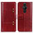 Custodia Portafoglio In Pelle Cover con Supporto M06L per Sony Xperia PRO-I Rosso