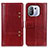 Custodia Portafoglio In Pelle Cover con Supporto M06L per Xiaomi Mi 11 Pro 5G Rosso