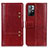 Custodia Portafoglio In Pelle Cover con Supporto M06L per Xiaomi Poco M4 Pro 5G Rosso