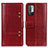 Custodia Portafoglio In Pelle Cover con Supporto M06L per Xiaomi Redmi Note 10 5G Rosso