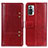 Custodia Portafoglio In Pelle Cover con Supporto M06L per Xiaomi Redmi Note 10 Pro 4G Rosso