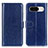 Custodia Portafoglio In Pelle Cover con Supporto M07L per Google Pixel 8a 5G Blu