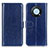 Custodia Portafoglio In Pelle Cover con Supporto M07L per Huawei Enjoy 50 Pro Blu