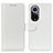 Custodia Portafoglio In Pelle Cover con Supporto M07L per Huawei Honor 50 5G Bianco