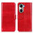 Custodia Portafoglio In Pelle Cover con Supporto M07L per Huawei Honor 60 5G Rosso