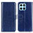 Custodia Portafoglio In Pelle Cover con Supporto M07L per Huawei Honor X6 Blu