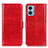 Custodia Portafoglio In Pelle Cover con Supporto M07L per Motorola Moto E22 Rosso