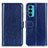 Custodia Portafoglio In Pelle Cover con Supporto M07L per Motorola Moto Edge 20 5G Blu