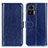 Custodia Portafoglio In Pelle Cover con Supporto M07L per Motorola Moto Edge 30 Lite 5G Blu