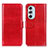 Custodia Portafoglio In Pelle Cover con Supporto M07L per Motorola Moto Edge Plus (2022) 5G Rosso