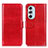 Custodia Portafoglio In Pelle Cover con Supporto M07L per Motorola Moto Edge X30 5G Rosso