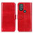 Custodia Portafoglio In Pelle Cover con Supporto M07L per Motorola Moto G Play (2023) Rosso