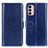 Custodia Portafoglio In Pelle Cover con Supporto M07L per Motorola Moto G42 Blu