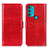 Custodia Portafoglio In Pelle Cover con Supporto M07L per Motorola Moto G71 5G Rosso