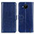 Custodia Portafoglio In Pelle Cover con Supporto M07L per Nokia C20 Plus Blu