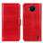 Custodia Portafoglio In Pelle Cover con Supporto M07L per Nokia C20 Plus Rosso