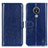 Custodia Portafoglio In Pelle Cover con Supporto M07L per Nokia C21 Blu