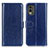 Custodia Portafoglio In Pelle Cover con Supporto M07L per Nokia C210 Blu