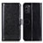 Custodia Portafoglio In Pelle Cover con Supporto M07L per Nokia G100 Nero