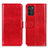 Custodia Portafoglio In Pelle Cover con Supporto M07L per Nokia G100 Rosso