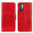 Custodia Portafoglio In Pelle Cover con Supporto M07L per Nokia G21 Rosso