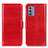 Custodia Portafoglio In Pelle Cover con Supporto M07L per Nokia G42 5G Rosso