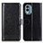 Custodia Portafoglio In Pelle Cover con Supporto M07L per Nokia X30 5G Nero