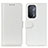 Custodia Portafoglio In Pelle Cover con Supporto M07L per OnePlus Nord N200 5G Bianco