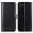 Custodia Portafoglio In Pelle Cover con Supporto M07L per Oppo A55S 5G Nero