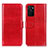 Custodia Portafoglio In Pelle Cover con Supporto M07L per Oppo A55S 5G Rosso