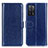 Custodia Portafoglio In Pelle Cover con Supporto M07L per Oppo A56 5G Blu