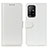 Custodia Portafoglio In Pelle Cover con Supporto M07L per Oppo F19 Pro+ Plus 5G Bianco