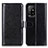 Custodia Portafoglio In Pelle Cover con Supporto M07L per Oppo F19 Pro+ Plus 5G Nero