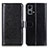 Custodia Portafoglio In Pelle Cover con Supporto M07L per Oppo F21 Pro 4G Nero