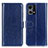 Custodia Portafoglio In Pelle Cover con Supporto M07L per Oppo F21s Pro 4G Blu