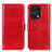 Custodia Portafoglio In Pelle Cover con Supporto M07L per Oppo Find X5 Pro 5G Rosso