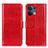 Custodia Portafoglio In Pelle Cover con Supporto M07L per Oppo Reno8 5G Rosso