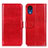 Custodia Portafoglio In Pelle Cover con Supporto M07L per Samsung Galaxy A03 Core Rosso