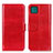 Custodia Portafoglio In Pelle Cover con Supporto M07L per Samsung Galaxy F42 5G Rosso