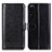 Custodia Portafoglio In Pelle Cover con Supporto M07L per Sony Xperia 1 IV Nero