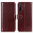 Custodia Portafoglio In Pelle Cover con Supporto M07L per Sony Xperia 1 V