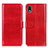 Custodia Portafoglio In Pelle Cover con Supporto M07L per Sony Xperia Ace III Rosso