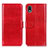 Custodia Portafoglio In Pelle Cover con Supporto M07L per Sony Xperia Ace III SO-53C Rosso